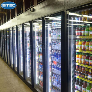 Bauen Sie einen 8 Tür begehbaren Kühler Glastür Display Kühlraum für Supermarkt - Product Image 3