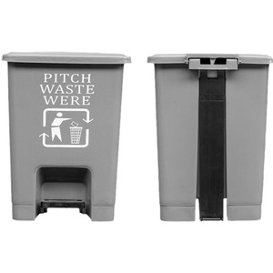Pedal Plastic Trash Can 30L Rectangular HDPE Indoor Outdoor Recycling <b>Bin</b> - Product Image 4