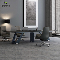Bureau de direction en forme de L au design moderne, mobilier de bureau, bureau de direction de luxe