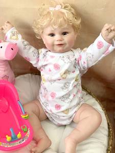 Poupée Reborn Sam Dropshipping Girl Black Rabbit Mobi Early Birth, lit double couche, chaussures en cuir, entièrement assemblée - Product Image 5