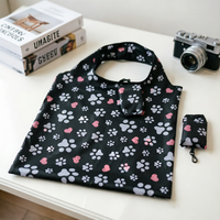 Sac de téléphone personnalisé imprimé en polyester écologique, sac de courses pliable et recyclable, petite pochette pour la publicité