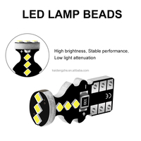 Kaidengzhe Ampoule LED T10 sans erreur 9SMD 2016 194 168 Canbus W5W pour éclairage de parking et de plaque d'immatriculation latérale Tension 12V