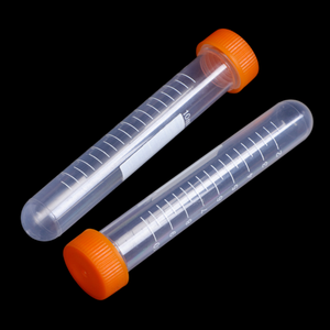 Tek kullanımlık sarf malzemeleri laboratuvar toptan 10ml yuvarlak alt Spiral kap santrifüj tüp ölçeği ile - Product Image 4