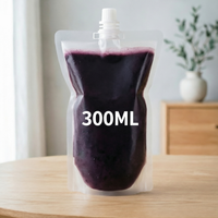 Pochette souple personnalisée avec bec verseur pour liquides, idéale pour les boissons et les détergents, avec impression sur mesure