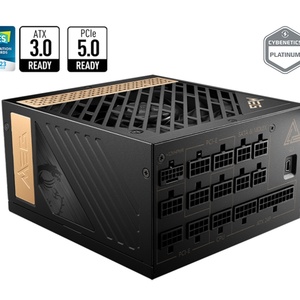 MSI MEG Ai1300P PCIE5 ATX3.0 entièrement modulaire Platinum PSU pour PC de bureau de jeu Alimentation à découpage - Product Image 4