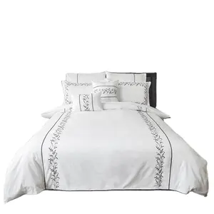 Cotton Duvet Set High Quality 100% Cotton Embroidery Duvet Cover Bedding Set Quilt Cover Hotel Duvet Cover Set For Home