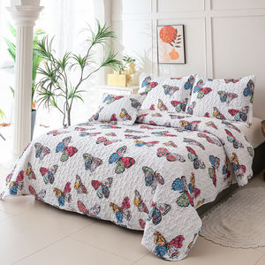 Juego de colcha doble de patrón abstracto <span class=keywords><strong>para</strong></span> <span class=keywords><strong>niñas</strong></span>, colchas de 3 piezas de Homes con técnica de retazos de relleno de poliéster - Product Image 2