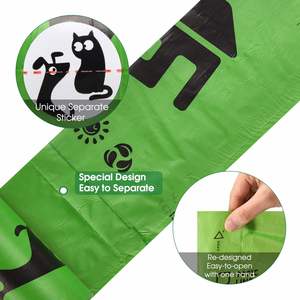 Fabricant d'usine, vente en gros, sacs à déchets pour animaux de compagnie de haute qualité, biodégradables, compostables, emballés en boîte, sacs à crottes de chien - Product Image 3