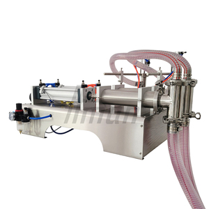 Máquina Llenadora de Líquidos de Doble Boquilla, Semiautomática, para Botellas/Frascos/Viales de Plástico y Vidrio, Agua, Leche, Jugo, 980*350*370mm, 1% de Precisión - Product Image 1