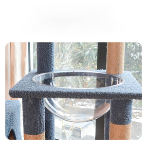 Arbre à chat, griffoir, nid pour chat, pilier d'escalade intégré, plateforme de saut multi-niveaux, fabrication sur mesure, vente en gros - Product Image 2