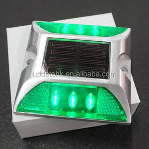 Luz Solar LED para Señalización Vial IP68 Impermeable, 6 LED, Verde, Advertencia de Tráfico, Luz de Calle, Ojo de Gato, Iluminación Exterior - Product Image 5