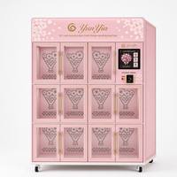 Distributeur automatique de fleurs Yunyin, 11 compartiments, refroidissement par compresseur, Wi-Fi/4G, pour boutiques de cadeaux
