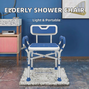Chaise de douche <span class=keywords><strong>pour</strong></span> personnes âgées réglable en hauteur tabouret de bain médical portable équipement de sécurité de salle de bain <span class=keywords><strong>pour</strong></span> personnes handicapées - Product Image 5