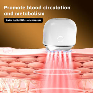 เครื่องนวดหน้าและลำคอแบบมือถือ ไมโครเคอร์เรนท์ พร้อมเทคโนโลยีความร้อนและการสั่นสะเทือน ชาร์จผ่าน USB ช่วยลดเลือนจุดด่างดำและรอยคล้ำใต้ตา - Product Image 4