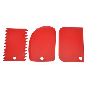 3 Pcs Cake Scraper Smoother Set, Cake Icing Smoother Tool for Cake Decorating, Plastic Dough Scraper - Product Image 5