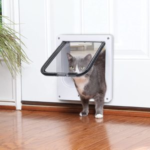 Puerta para Gatos de Alta Calidad con Cierre Giratorio de 4 Vías para Puerta Interior/Exterior, Resistente a la Intemperie, Fácil Instalación - Product Image 6
