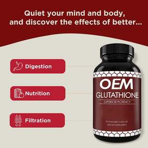 Cápsulas de L-glutatión Orgánico con Jalea Real Blanqueadora, 1000 mg, Reduce la <span class=keywords><strong>Melanina</strong></span>, con Logotipo Personalizado - Product Image 4