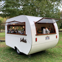 Bonne qualité caravane Pizza Restaurant Snack Double essieu cuisine Mobile nourriture remorque à dubaï café Carte Noire