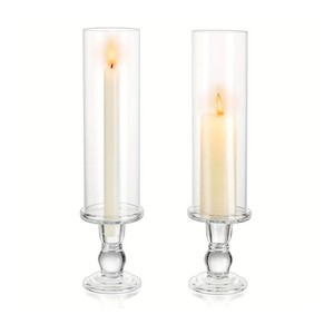 Portacandele <span class=keywords><strong>in</strong></span> <span class=keywords><strong>Vetro</strong></span> Hurricane Fatto a Mano, Cilindrico con 2 Estremità Aperte, Trasparente e Resistente al Calore, Decorazione per la Casa - Product Image 3