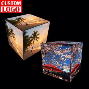 Supplier Led <b>Advertising</b> <b>Light</b> <b>Box</b> Cube Trade Show Exhibitions Aluminum Display Wall Hanging Led Cube Sign <b>Light</b> <b>Box</b> - Product Image 1