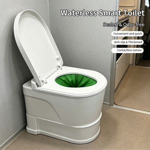 Inodoro Portátil Ecológico para Compostaje sin Agua, Inodoro Seco Autónomo sin Olor con Control Remoto de Cerámica para el Hogar y Exteriores - Product Image 3