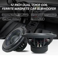 Subwoofer Profesional Autoamplificado de 12 Pulgadas, 1000 RMS, 4 ohmios con Caja para Coches