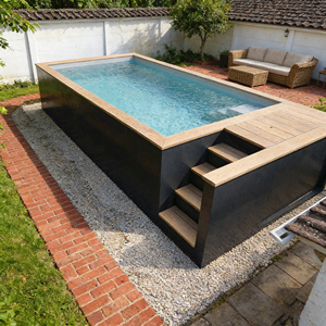 Piscine hors sol de grande taille pour extérieur, format conteneur 20 pieds ou 40 pieds, spa conteneur, piscine pour enfants - Product Image 4