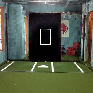 Сверхпрочное оборудование для тренировок по бейсболу, виниловая Опора с защитной зоной, сетчатая сетка - Product Image 5