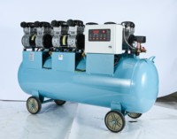 Compresseur d'air industriel à double cylindre à piston, 8Mpa, lubrifié, refroidi par air, 380V, faible bruit, 7.5kw, réservoir de 300L, pompe à air