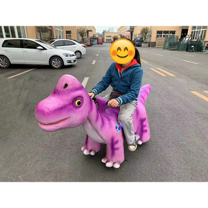 Manège à monnaie pour enfants, dinosaure ambulant d'intérieur, directement de l'usine, pour parc d'attractions, voitures jouets en fibre de verre, animaux Gua <span class=keywords><strong>Dinosau</strong></span> - Product Image 5