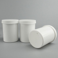 Pot à licorne en plastique HDPE pour pommade blanche de 4oz
