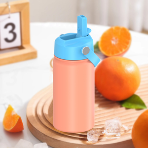 350ml Custom Leak-proof Bpa-free Stainless Steel Vacuum <b>Flask</b> Portable <b>Hot</b> Cold Thermal Insulation With Straw For Back To School - Product Image 4