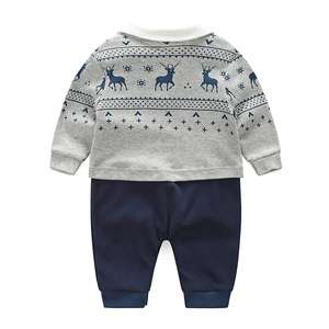 Nouvelle Collection : Barboteuse en Coton à Manches Longues avec Nœud Papillon pour Bébé Garçon – Idéale pour les Fêtes et Tenues Habillées - Product Image 2