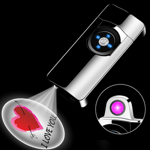 Hàng Mới Thiết Kế Sáng Tạo Bật Lửa Điện Xoay ARC I LOVE YOU Màn Hình Điện Chiếu Quà Tặng Bật Lửa Thuốc Lá Thú Vị - Product Image 4