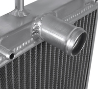 Radiateur d'eau CIVIC à 2 rangées en aluminium, compatible avec Honda Civic 92-00, sortie/entrée