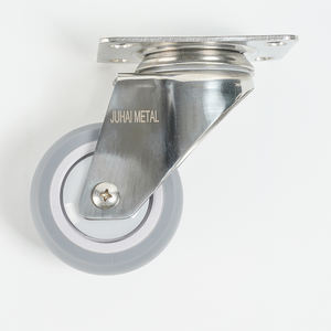 3/4/5inch 90/120/135kg TPR Rodízio 50mm Suporte de Rolo Carrinho Rodas de Rodízio Médico para o Hospital, rodízio Garfo Com Parafuso Tronco - Product Image 2