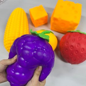 Giocattoli Antistress Morbidi e Sicuri a Forma di Verdure e Frutta, Non Tossici, Estensibili, Giganti, per <span class=keywords><strong>ADHD</strong></span> - Product Image 4