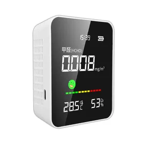 Détecteur de formaldéhyde, moniteur de qualité de l'air, écran LCD, portable, HCHO 0,2 ppm, testeur de température et d'humidité, réveil, maison, voiture - Product Image 3