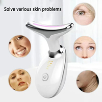 Machine de visage cou levage beauté dispositif Anti-rides masseur facial rajeunissement de la peau mince Double menton vibrateur