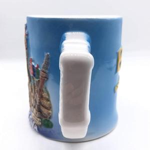Catedral de <span class=keywords><strong>Barcelona</strong></span> España 3D relieve pintado a mano de cerámica taza de café taza de arte hecho a mano viaje recuerdo colección Regalo 1 - Product Image 5