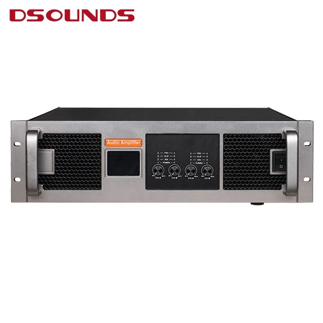 Professional 3u Power Amplifier 1000Wx4 Amplifier Class H 4 Channel Audio Power Amplifier
