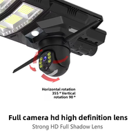 Kamera CCTV Solar, Kamera CCTV 4g Sim Card V380 Pro nirkabel luar ruangan 6MP 8MP 4K IP jaringan Ptz Wifi lampu jalan dengan kamera