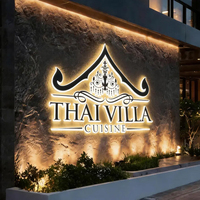 Letrero Luminoso LED de Aluminio para Exteriores, Letras 3D Grandes, Personalizable con Logotipo para Empresas, Hospitales, Tiendas, Publicidad y Decoración