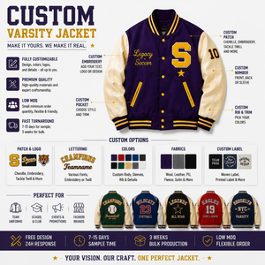 Veste de baseball personnalisée de haute qualité, style Varsity, <span class=keywords><strong>en</strong></span> laine violette, avec manches <span class=keywords><strong>en</strong></span> <span class=keywords><strong>cuir</strong></span> jaune et patchs <span class=keywords><strong>en</strong></span> chenille, fabriquée par un fabricant. - Product Image 3