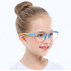 Montures de lunettes vintage Tr90 rondes pour enfants, <span class=keywords><strong>filtre</strong></span> anti-lumière bleue, lunettes de jeu sur <span class=keywords><strong>ordinateur</strong></span>, lunettes anti-lumière bleue, blocage de la lumière bleue 2026 - Product Image 1