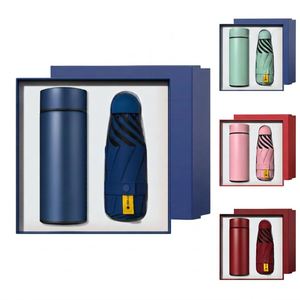 Coffret Cadeau de Noël Premium avec Logo Personnalisé : Gobelet Isotherme et Parapluie – Idéal pour les Cadres d'Entreprise (Hommes) - Product Image 2