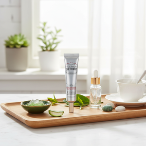 THEFACESHOP Therapy Secret-Made Crème Anti-âge Contour des Yeux Vitamine Aloe Vera Thé Vert Traitement Raffermissant Sérum de Soin de la Peau à la Niacinamide - Product Image 3