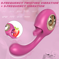 Grenzüberschreitender Zungenleck-Vibrator aus Silikon, wiederaufladbar, 3 Geschwindigkeiten, starke Vibration, präzise G-Punkt-Stimulation, weiblich
