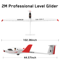 Avion électrique en mousse EPO sans balais ASW28 PNP, planeur RC