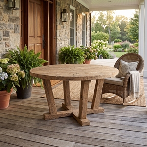 Kate Round <b>Dining</b> <b>Table</b> 90cm Diameter with 4cm Thick Solid Wood <b>Top</b> Modern <b>Dining</b> <b>Table</b> for Home Restaurant Cafe - Product Image 2